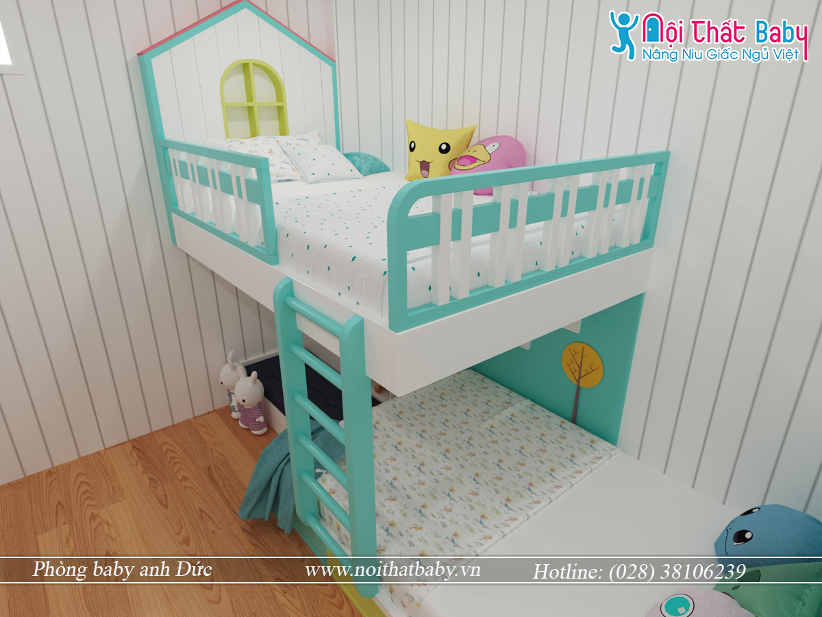 phòng ngủ baby giường tầng